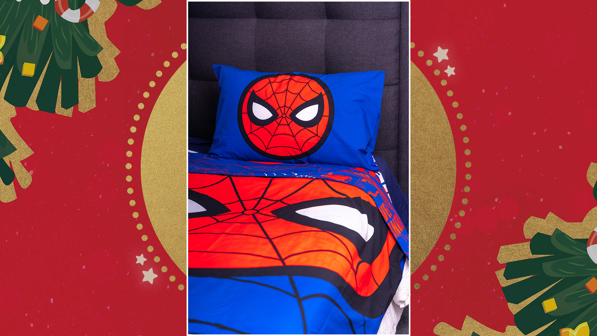Marvel - Spider-Man Quilt Cover Set - Single - Christmas_2