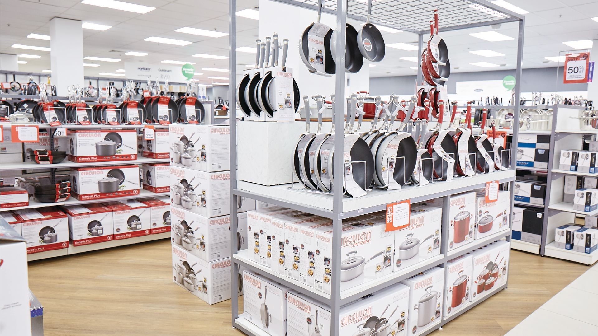 Harris Scarfe home section aisle