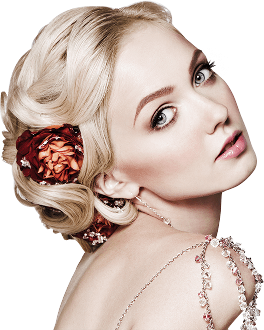 Girl with a hairpiece