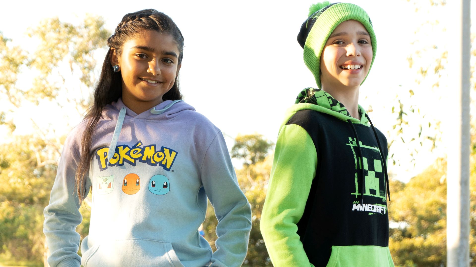Pokemon - Kanto Starters  Minecraft - Creeper Kids Hoodies
