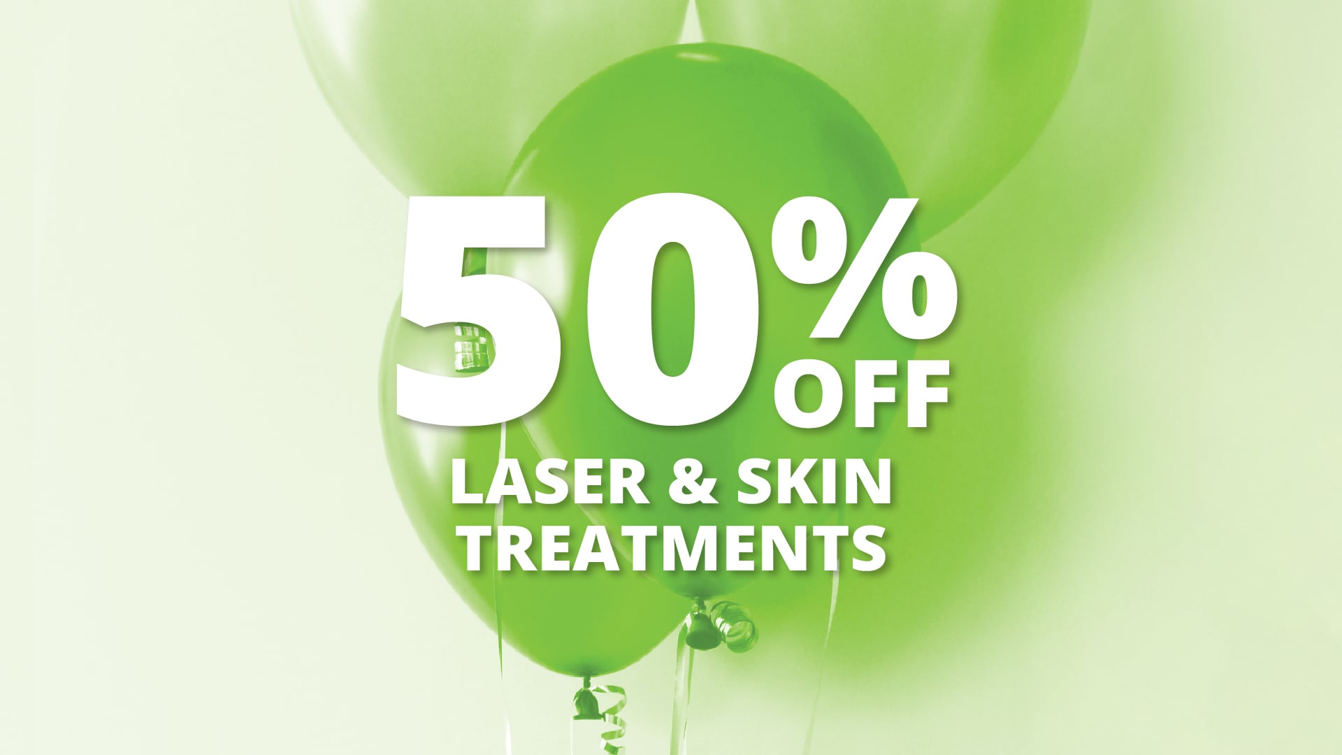 Celebrating 22 years of results! As a gift we’ve got 50% off Laser Hair Removal and Skin Treatments.